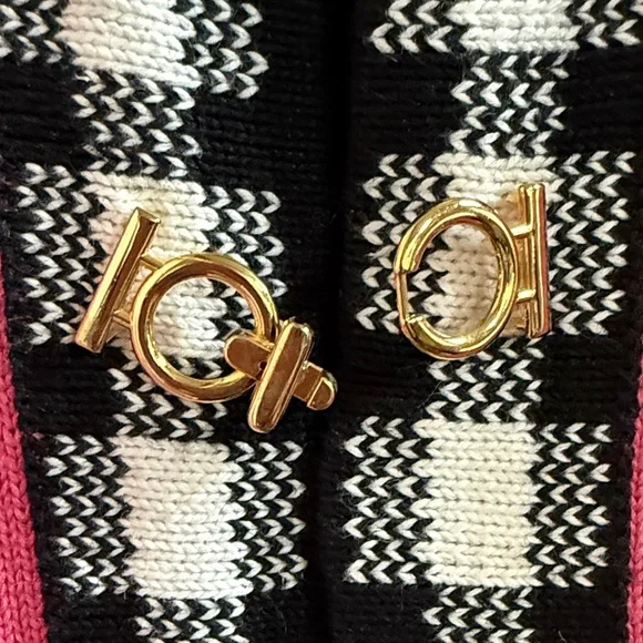 Berek2 Pink Cardigan with Checkered Trim - Picture 4 of 13